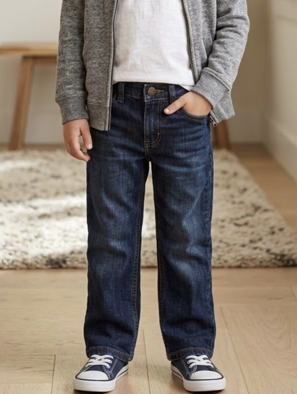Wrangler Boys Kids Jeans Size 5 5t Boot Cut Denim Pants Stretch